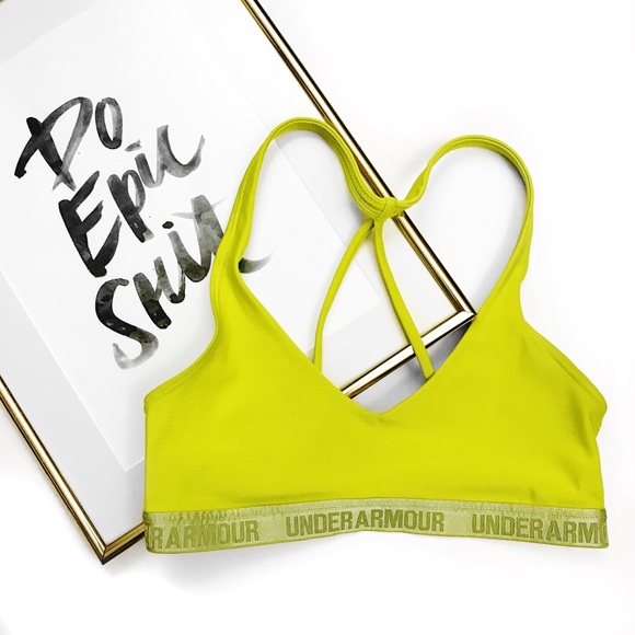 Under Armour Other - Under armour neon strappy reflective band bra